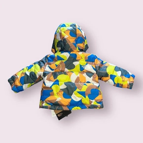 NWT Baby The North Face Reversible Mount Chimbo Geometric Winter Jacket 3-6 Mon - Picture 7 of 13